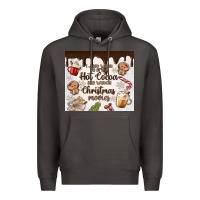 Smoke i just want to drink hot cocoa Premium Hoodie - MaliasSmallBusiness