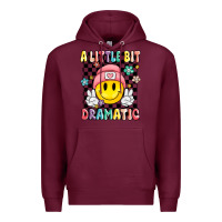 Burgundy a little bit dramatic Premium Hoodie - MaliasSmallBusiness
