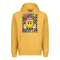 Mustard a little bit dramatic Premium Hoodie - MaliasSmallBusiness