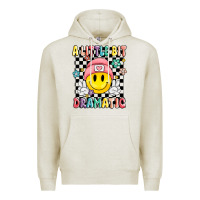 Oatmeal Heather a little bit dramatic Premium Hoodie - MaliasSmallBusiness