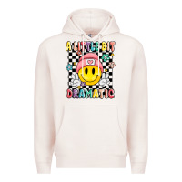 Pale Pink a little bit dramatic Premium Hoodie - MaliasSmallBusiness