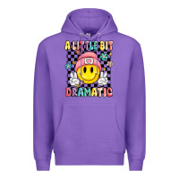 Purple a little bit dramatic Premium Hoodie - MaliasSmallBusiness