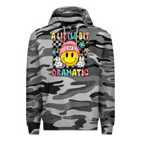 Slate Camo a little bit dramatic Premium Hoodie - MaliasSmallBusiness