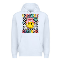 White a little bit dramatic Premium Hoodie - MaliasSmallBusiness