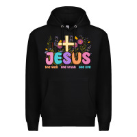 Black jesus the way the truth the life Premium Hoodie - MaliasSmallBusiness