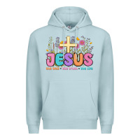 Blue Mist jesus the way the truth the life Premium Hoodie - MaliasSmallBusiness