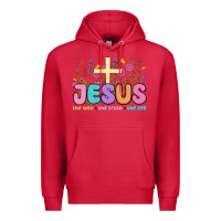 Cardinal jesus the way the truth the life Premium Hoodie - MaliasSmallBusiness