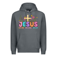 Rock jesus the way the truth the life Premium Hoodie - MaliasSmallBusiness