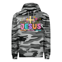 Slate Camo jesus the way the truth the life Premium Hoodie - MaliasSmallBusiness