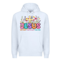 White jesus the way the truth the life Premium Hoodie - MaliasSmallBusiness