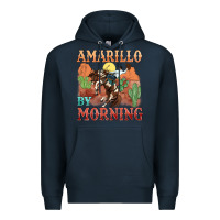 Navy amarillo by morning Premium Hoodie - MaliasSmallBusiness