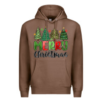 Chestnut merry christmas trees Premium Hoodie - MaliasSmallBusiness