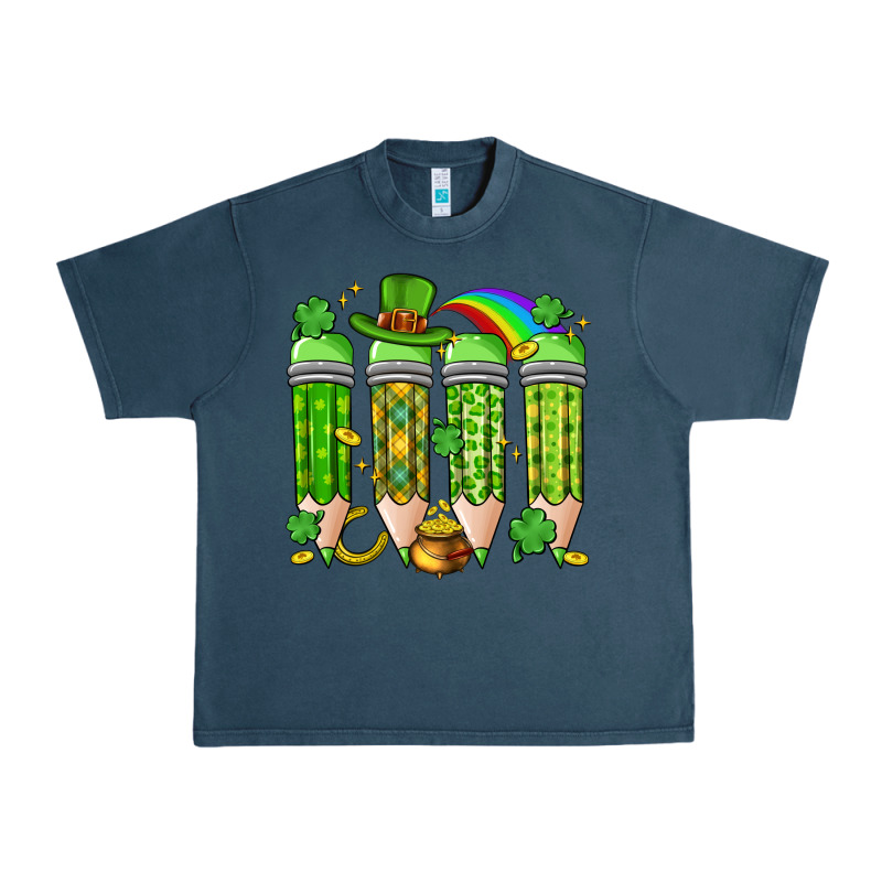 St. Patrick's Day Teacher Pencils Urban Heavy Tee by Artiststas | Teevron