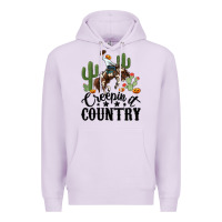 Lilac creepin it country rodeo Premium Hoodie - MaliasSmallBusiness