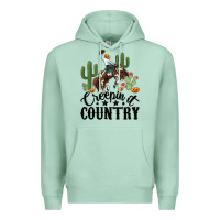 Seafoam creepin it country rodeo Premium Hoodie - MaliasSmallBusiness