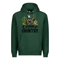 Sports Green creepin it country rodeo Premium Hoodie - MaliasSmallBusiness