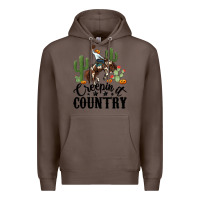 Coffee creepin it country rodeo Premium Hoodie - MaliasSmallBusiness