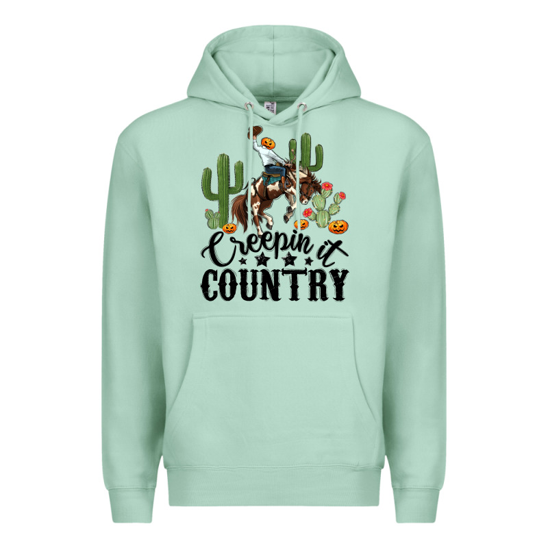 Creepin It Country Rodeo Premium Hoodie by MaliasSmallBusiness | Teevron