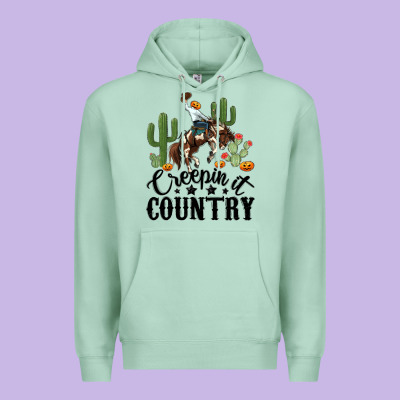 Premium Hoodie creepin it country rodeo