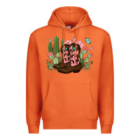 Carrot cowboy boots with cactus Premium Hoodie - MaliasSmallBusiness