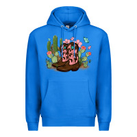 True Royal cowboy boots with cactus Premium Hoodie - MaliasSmallBusiness
