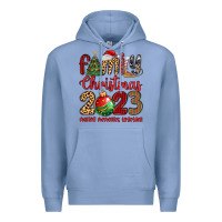 Colony Blue family christmas 2023 making memories together Premium Hoodie - MaliasSmallBusiness