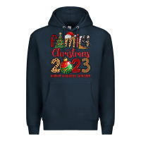 Navy family christmas 2023 making memories together Premium Hoodie - MaliasSmallBusiness