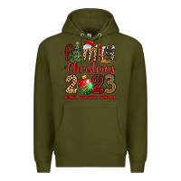 Army Green family christmas 2023 making memories together Premium Hoodie - MaliasSmallBusiness