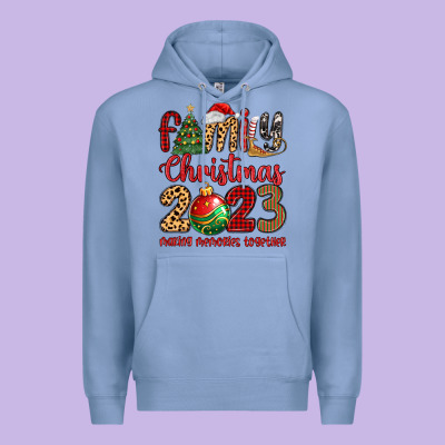Premium Hoodie family christmas 2023 making memories together