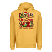 Mustard family christmas 2023 making memories together Premium Hoodie - MaliasSmallBusiness