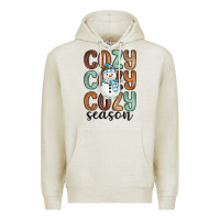 Oatmeal Heather cozy season snowman Premium Hoodie - MaliasSmallBusiness