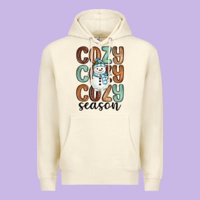 Premium Hoodie cozy season snowman