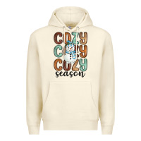 Sandshell cozy season snowman Premium Hoodie - MaliasSmallBusiness