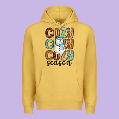 Premium Hoodie cozy season snowman