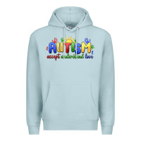 Blue Mist autism accept understand love Premium Hoodie - MaliasSmallBusiness
