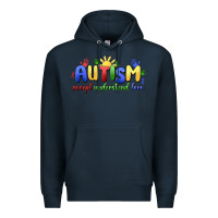 Navy autism accept understand love Premium Hoodie - MaliasSmallBusiness
