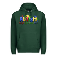 Sports Green autism accept understand love Premium Hoodie - MaliasSmallBusiness