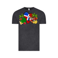 Vintage Black dominican republic hearts Vintage Tee - Artiststas