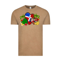 Vintage Coffee dominican republic hearts Vintage Tee - Artiststas