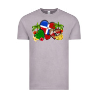 Vintage Zinc dominican republic hearts Vintage Tee - Artiststas