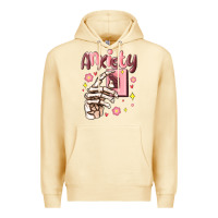 Pina Colada anxiety skeleton hand Premium Hoodie - MaliasSmallBusiness