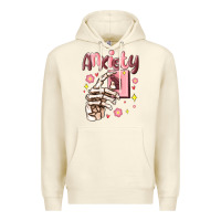 Sandshell anxiety skeleton hand Premium Hoodie - MaliasSmallBusiness