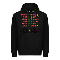 Black jesus and family belive like mary Premium Hoodie - MaliasSmallBusiness