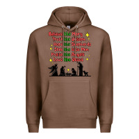 Chestnut jesus and family belive like mary Premium Hoodie - MaliasSmallBusiness