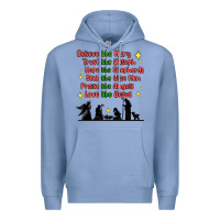 Colony Blue jesus and family belive like mary Premium Hoodie - MaliasSmallBusiness