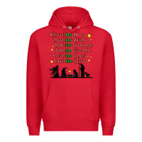 Red jesus and family belive like mary Premium Hoodie - MaliasSmallBusiness