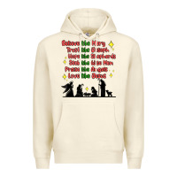 Sandshell jesus and family belive like mary Premium Hoodie - MaliasSmallBusiness