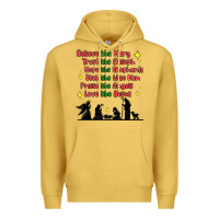 Antique Gold jesus and family belive like mary Premium Hoodie - MaliasSmallBusiness