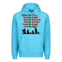 Ocean Blue jesus and family belive like mary Premium Hoodie - MaliasSmallBusiness