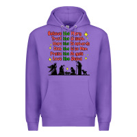 Purple jesus and family belive like mary Premium Hoodie - MaliasSmallBusiness